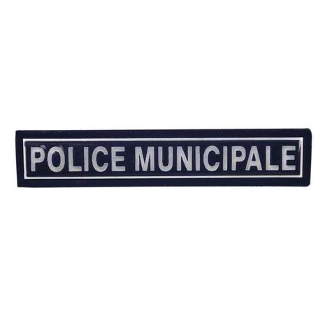barrette police municipale insigne reflechissant patrol equipement bleu 465x465 crop center1