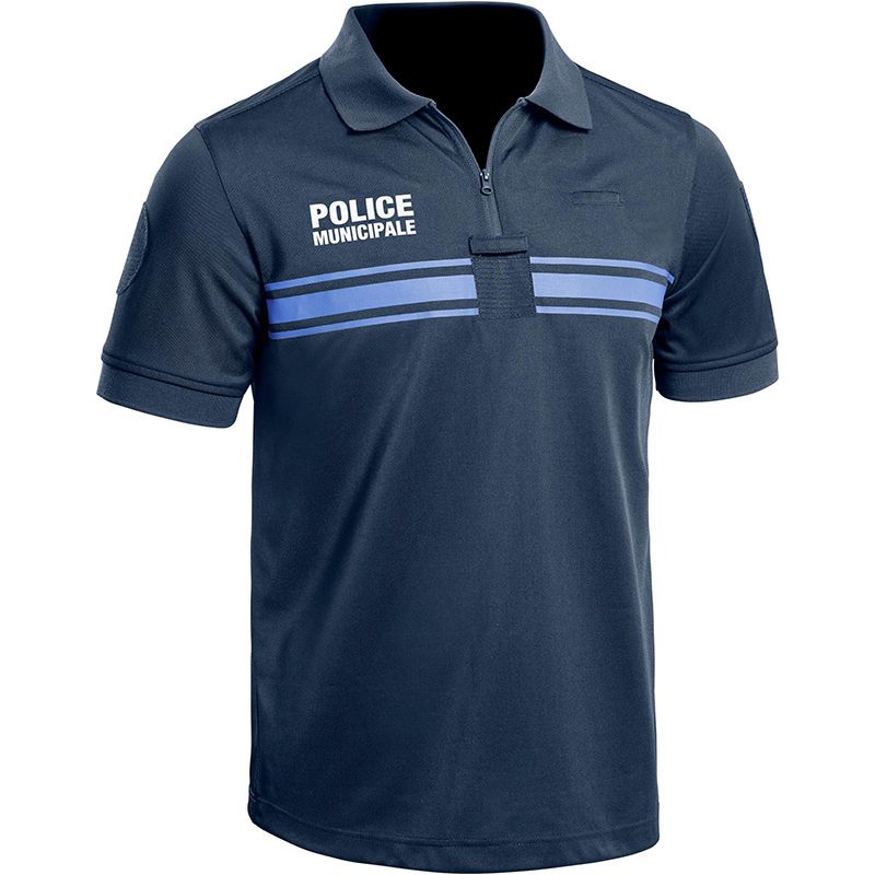 Polo police municipale manche courte a col zippe
