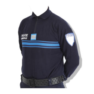Chemise F1 bande bleu gitane Police Municipale