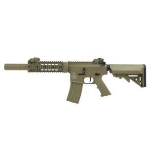 REPLIQUE AIRSOFT COLT M4 SILENT OPS TAN EN FULL METAL