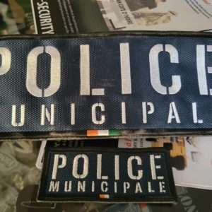 Kit Police Municipale - Écussons Poitrine + Bandes Dos